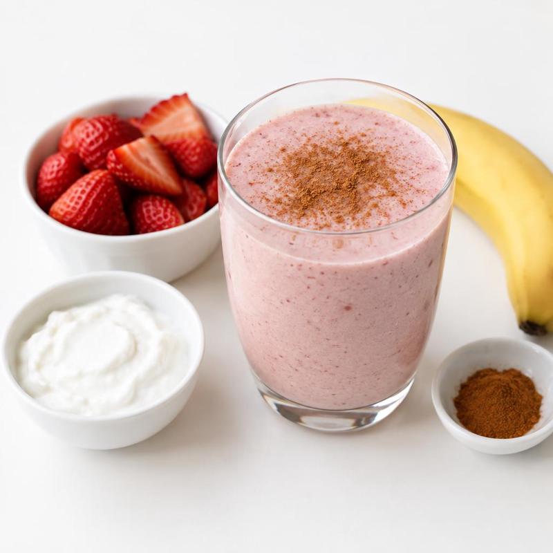 Smoothie truskawkowe z cynamonem