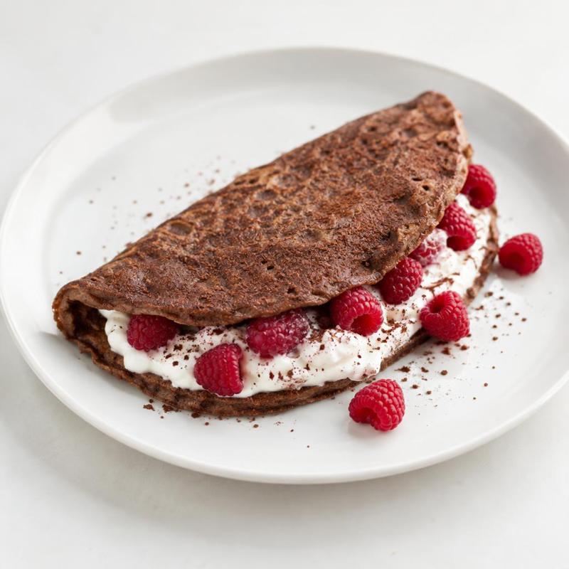 Omlet kakaowo-waniliowy ze skyrem