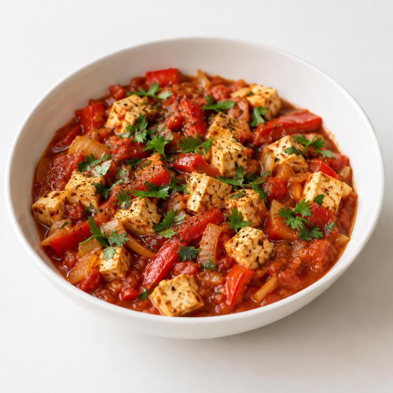 Szakszuka z tofu i warzywami