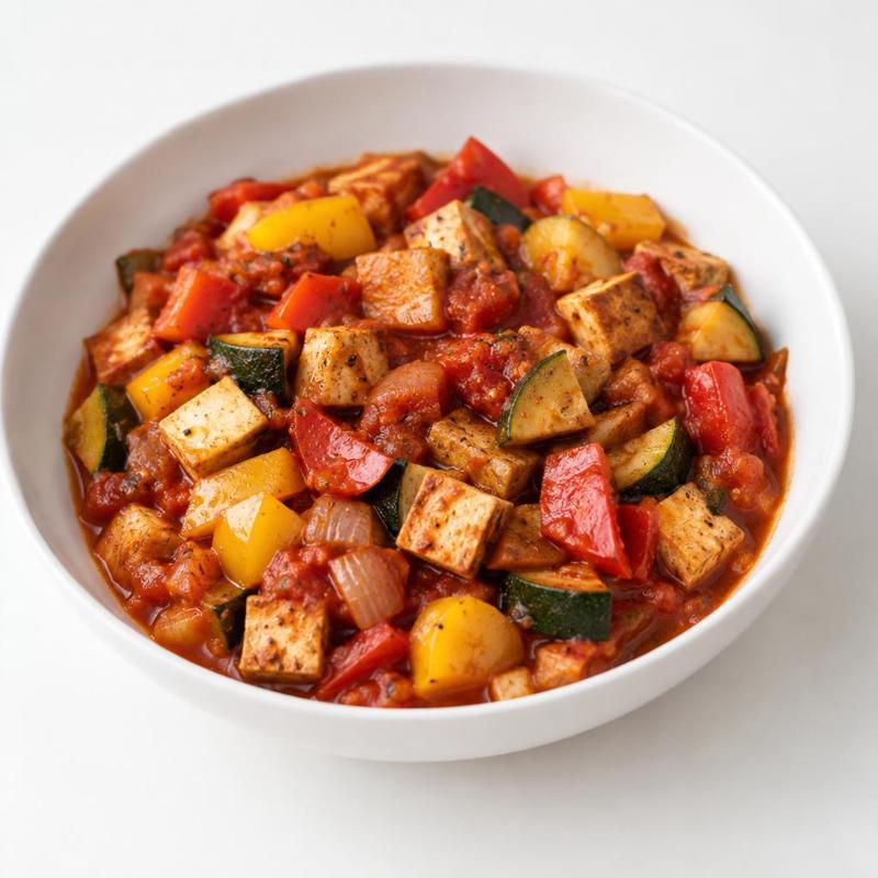 Leczo z wędzonym tofu