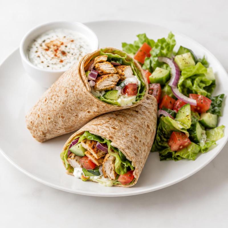 Tortille z kurczakiem gyros
