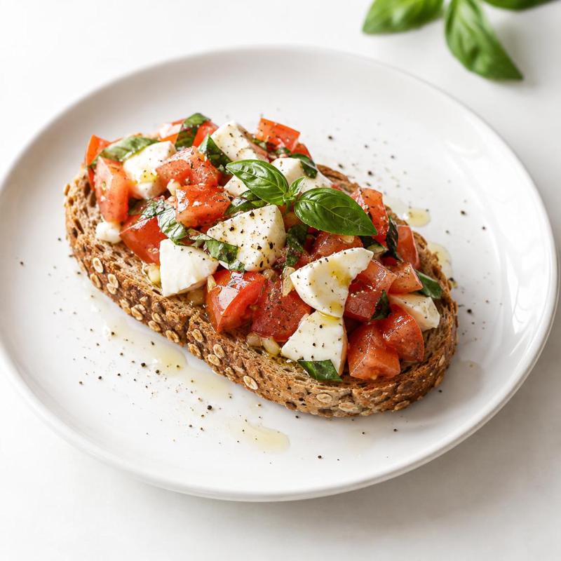 Bruschetta z pomidorem i mozzarellą