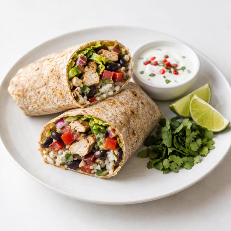 Burrito z kurczakiem i limonką