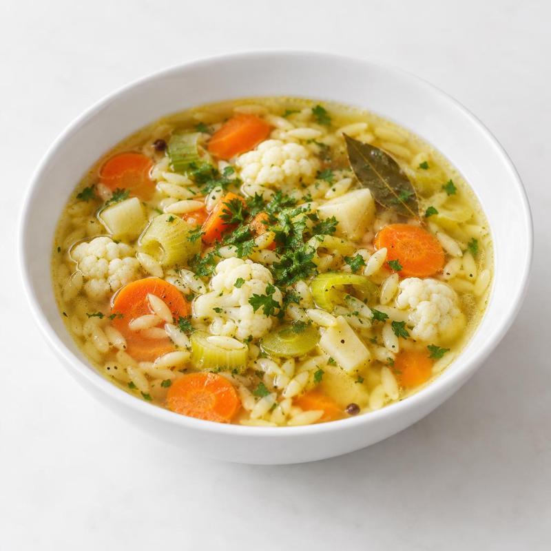 Zupa warzywna z makaronem