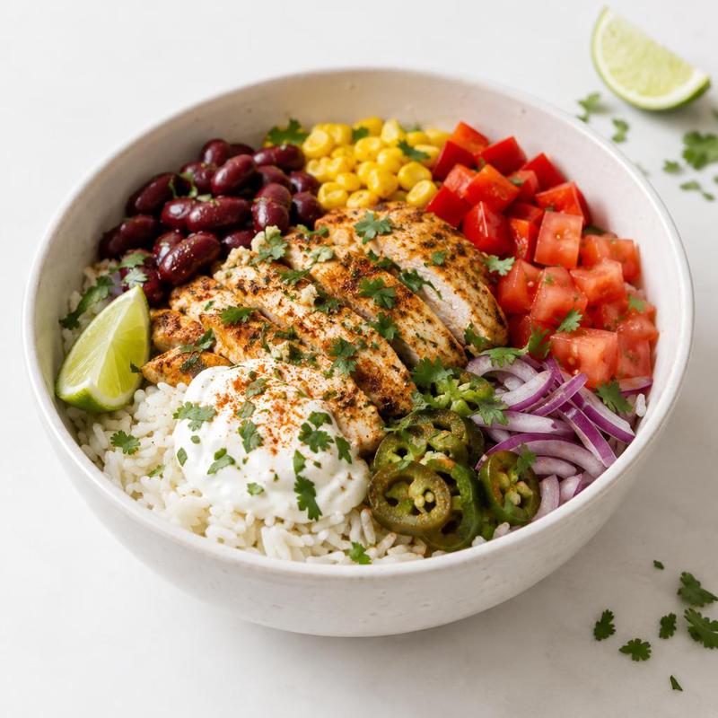 Burrito bowl z kurczakiem