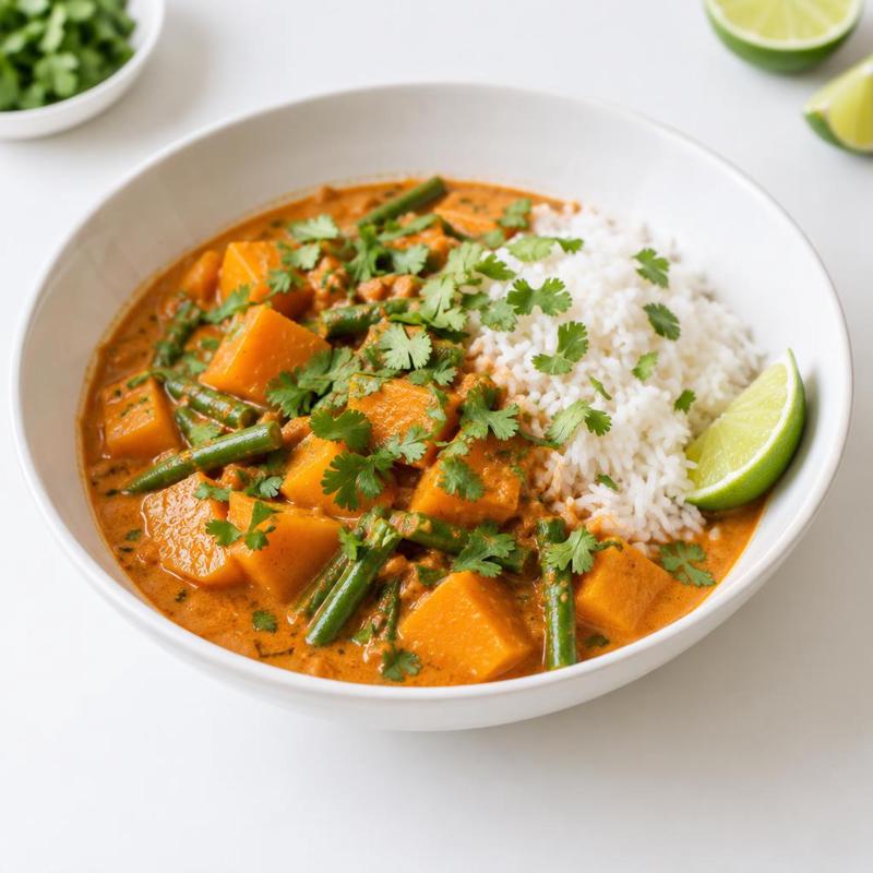 Czerwone curry tajskie z dynią