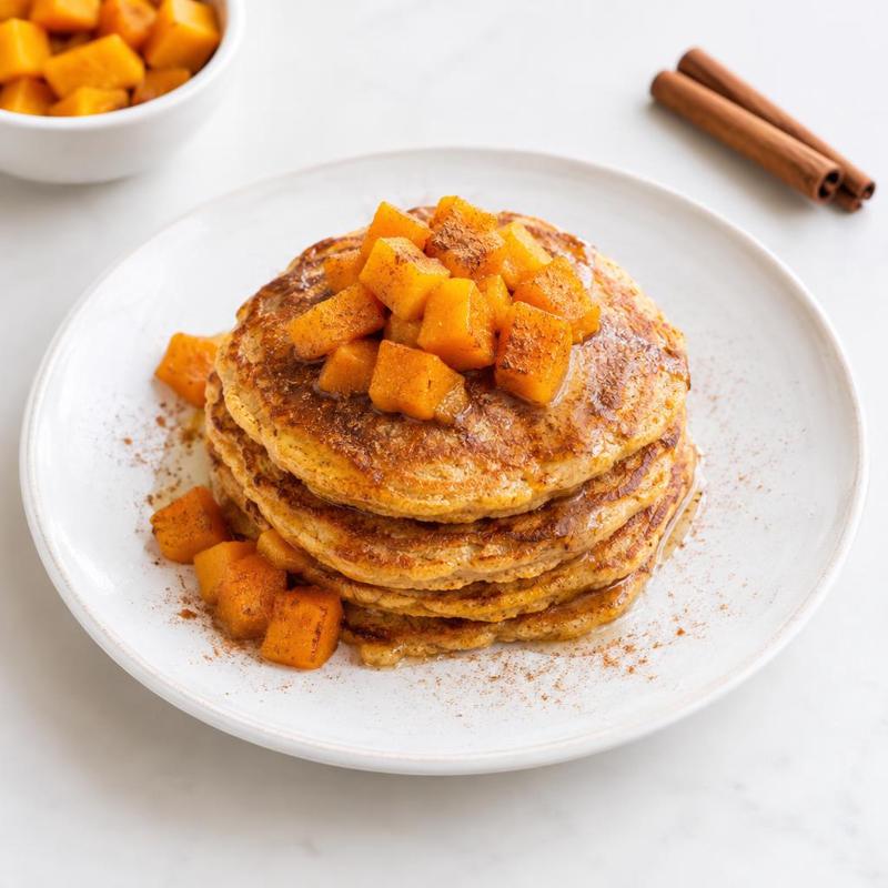 Proteinowe pancakes z dynią i cynamonem