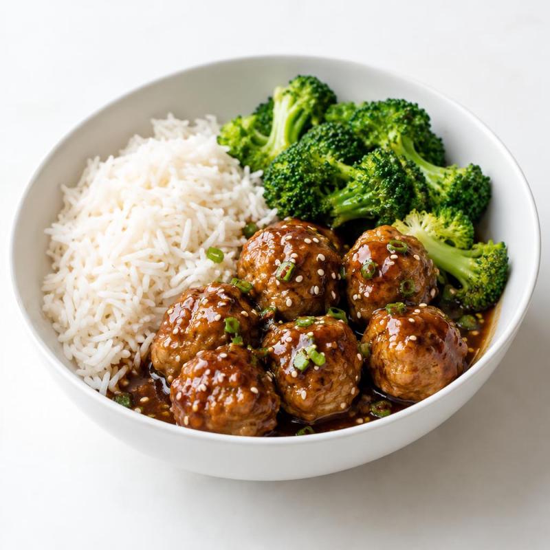 Klopsiki z indyka w sosie teriyaki