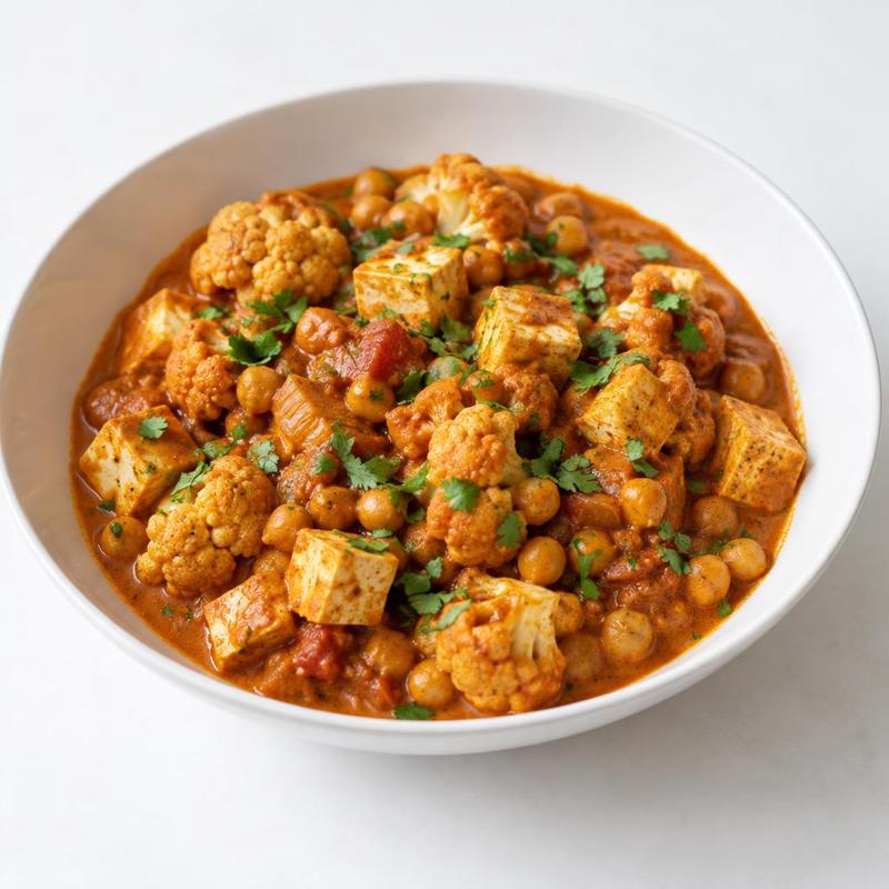 Tikka masala z kalafiorem i tofu