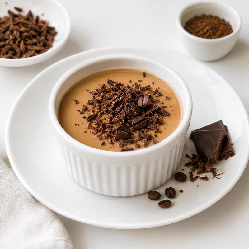 Lekka panna cotta mocha z jogurtem