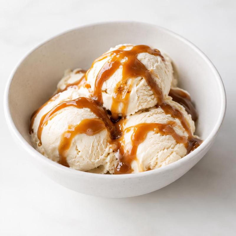 Lody proteinowe z karmelem