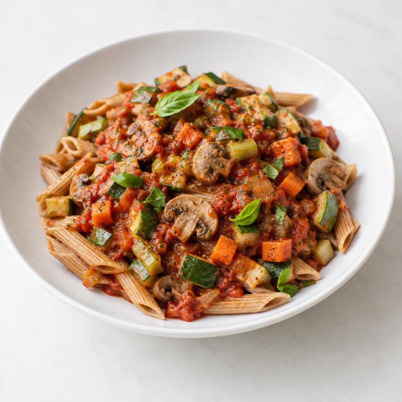 Makaron z warzywnym ragù