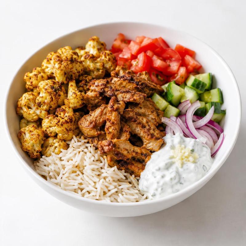 Bowl shawarma z kalafiorem i filetem gyros