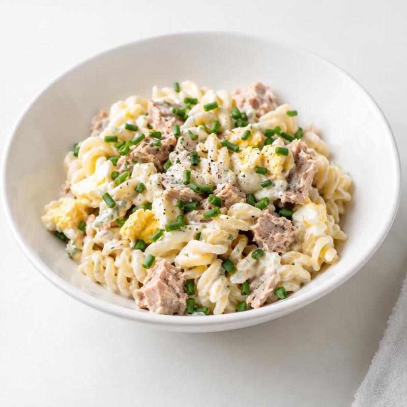 Pasta tuńczykowo-jajeczna z jogurtem i szczypiorkiem