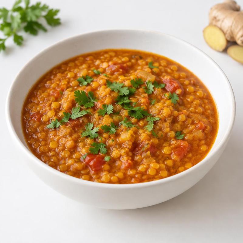 Dahl z pomidorami i imbirem
