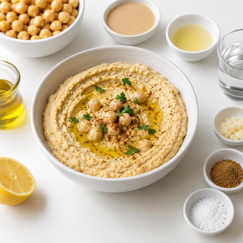 Hummus z czosnkiem i kuminem