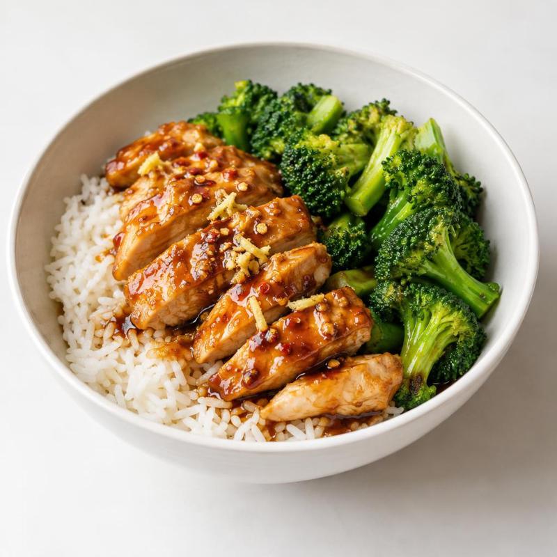 Pierś kurczaka w sosie teriyaki z imbirem