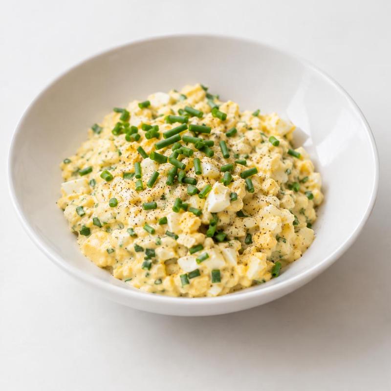 Pasta z jajek i szczypiorku