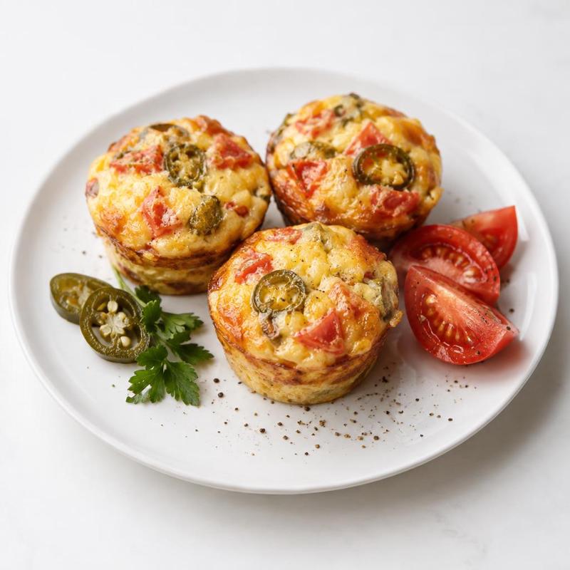 Muffiny z jajek i marynowanego jalapeno