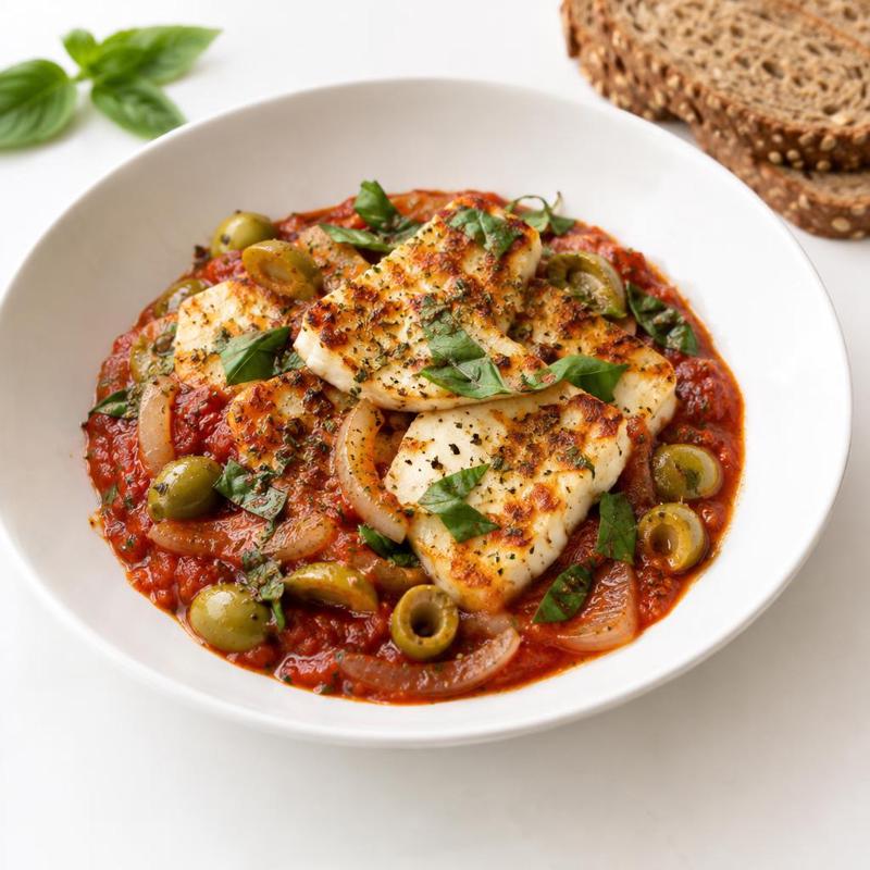 Smażone halloumi na passacie z bazylią