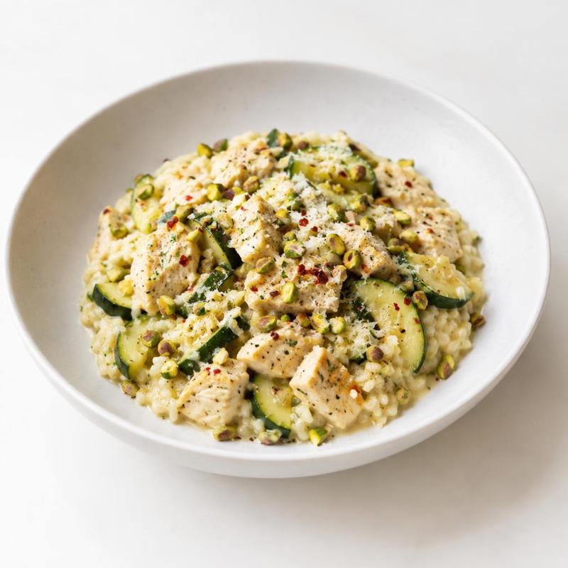 Risotto z kurczakiem w sosie limonkowym