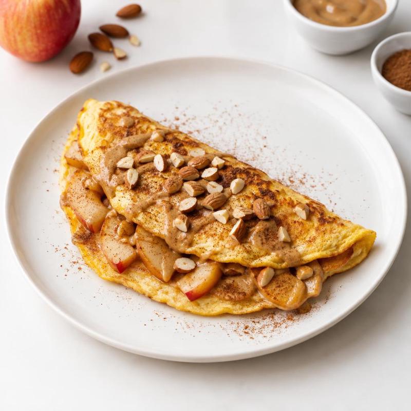 Jabłkowy omlet z cynamonem