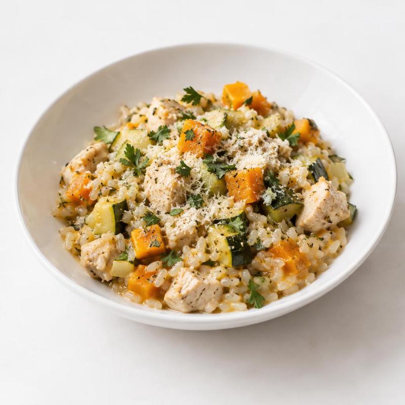Risotto na ryżu jaśminowym z indykiem i tymiankiem