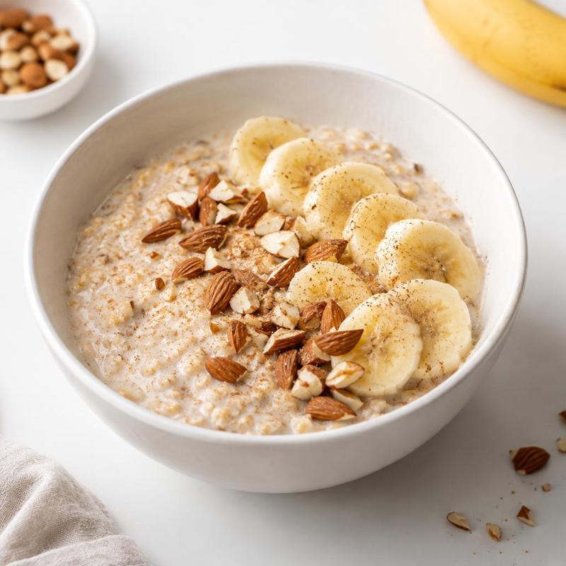 Owsianka bananowa z odżywką białkową