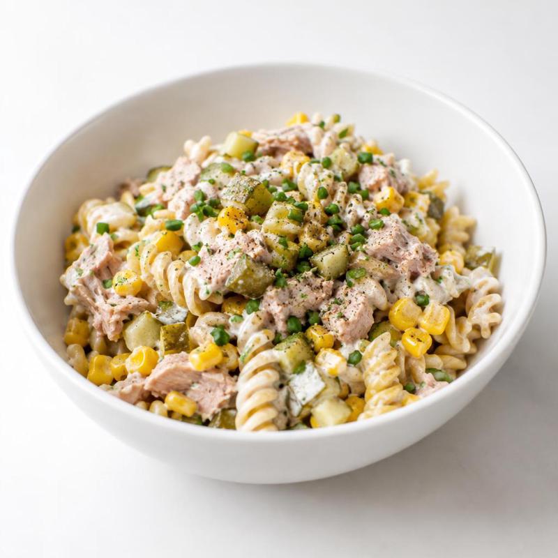 Pasta tuńczykowa ze skyrem i szczypiorkiem